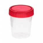 Контейнер для сбора биоматериала, 120 мл нестерильный с завинчивающейся крышкой