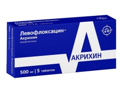 Левофлоксацин-Акрихин, табл. п/о пленочной 500 мг №5